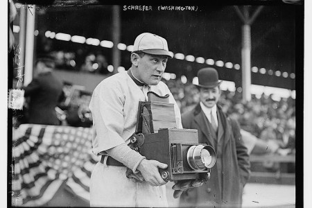 [Germany Schaefer, Washington AL (baseball)] (LOC)
Bain News Service,, publisher.


[Germany Schaefer, Washington AL (baseball)]


[1911] (date created or published later by Bain)