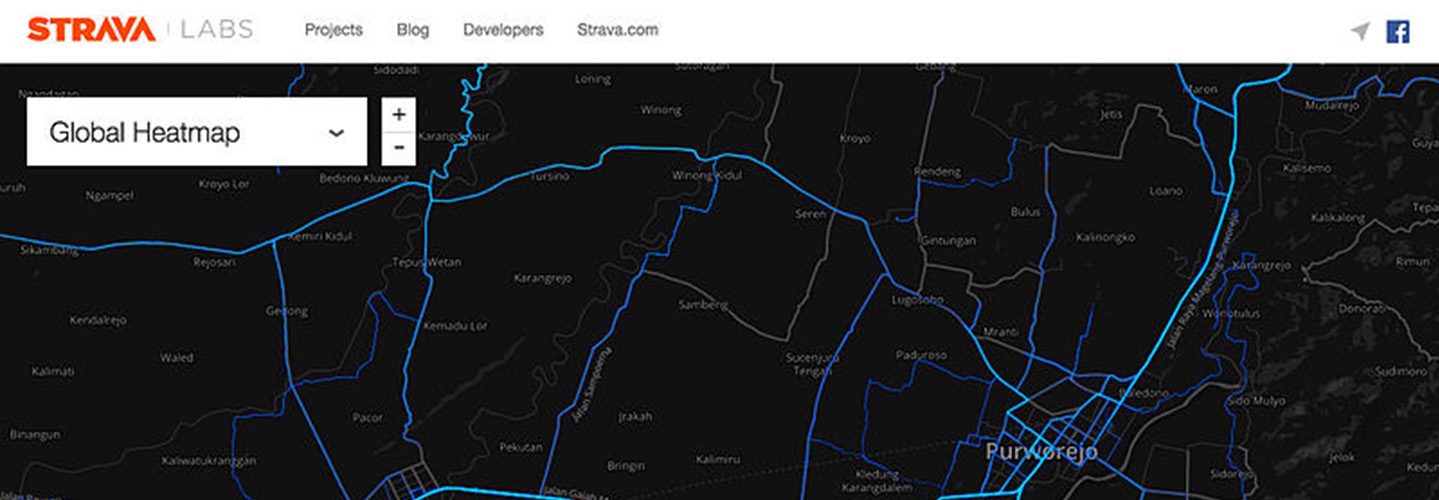 strava heat map