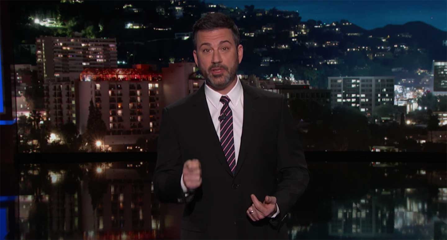Jimmy Kimmel speaking about Florida shooting survivors (YouTube)