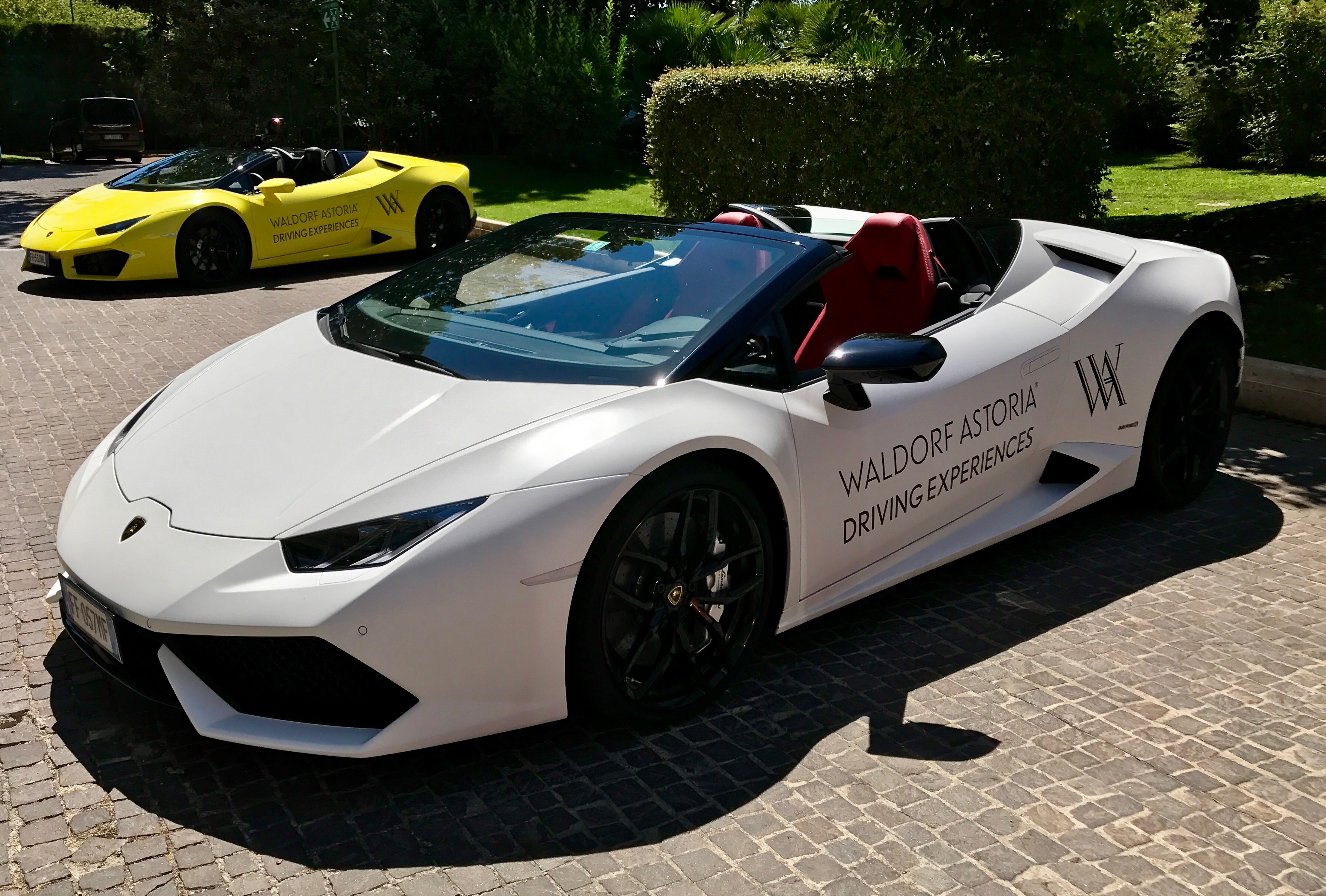 A Lamborghini Aventador available through the Waldorf Astoria Driving Experience (John Scott Lewinski)