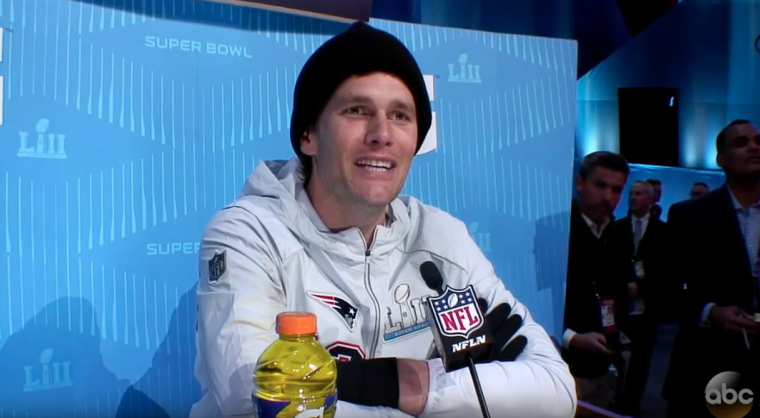 Patriots QB Tom Brady interviewed by Jimmy Kimmel's Guillermo (YouTube)