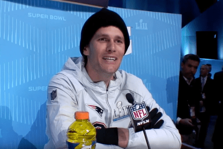 Patriots QB Tom Brady interviewed by Jimmy Kimmel's Guillermo (YouTube)