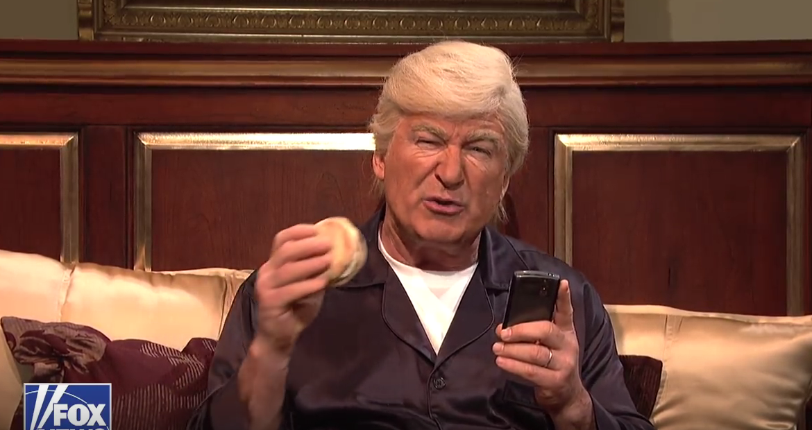 Alec Baldwin as President Donald Trump ("Saturday Night Live"/YouTube)