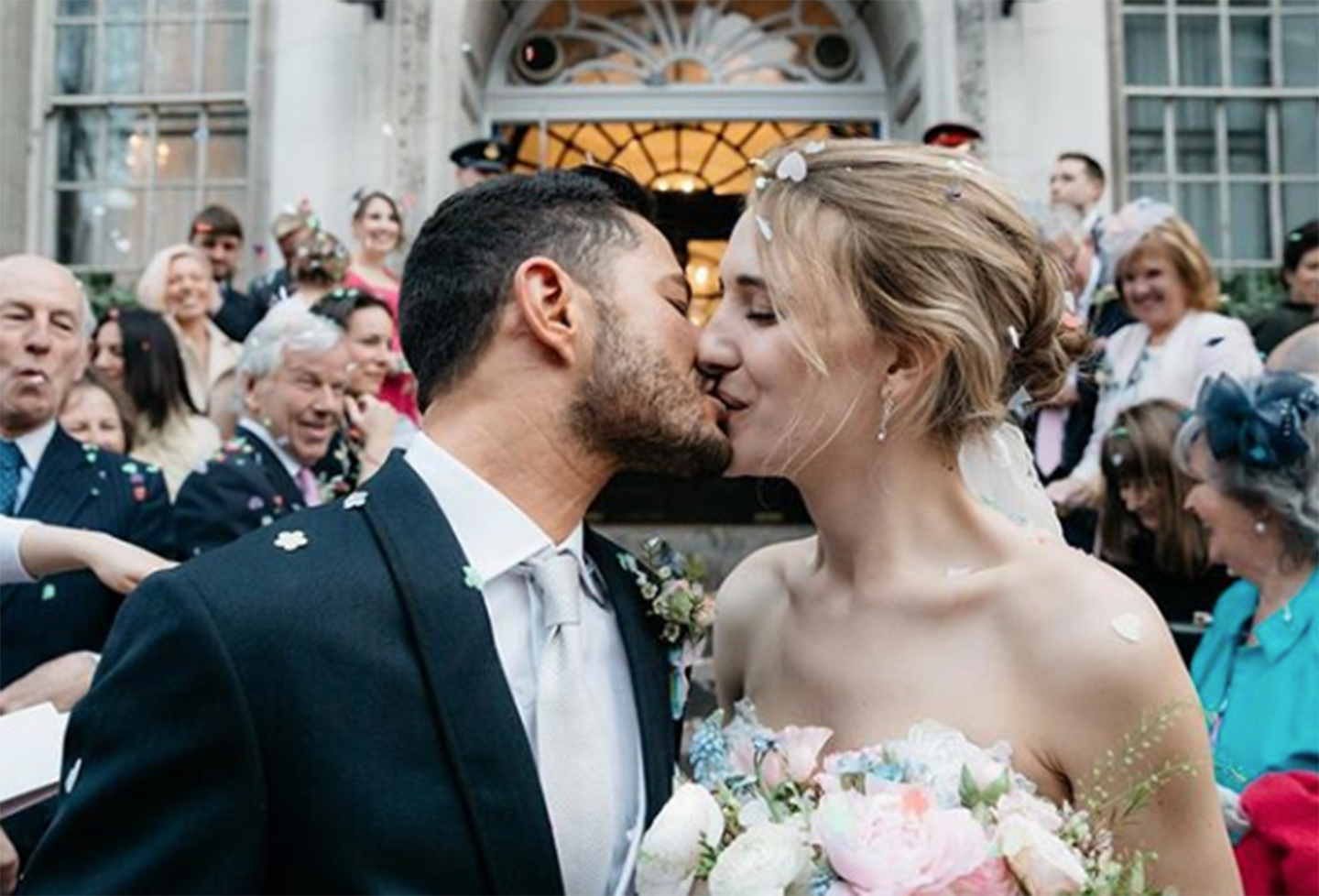 Jake Graf and Captain Hannah Winterbourne wedded over the weekend (@jake_graf5/Instagram/@pgracephoto)