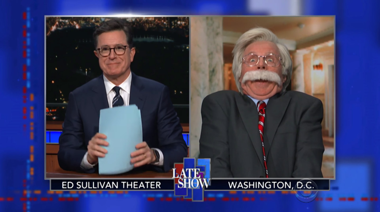 Stephen Colbert and Dana Carvey on "The Late Show" (YouTube)