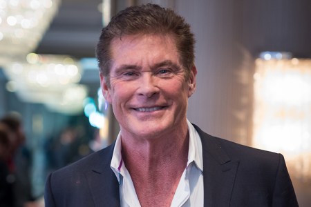 Actor David Hasselhoff attends The Hollywood Radio And Television Society Presents The Newsmaker Luncheon Series: A Moment In Time: Must See TV at the Beverly Wilshire Four Seasons Hotel on February 7, 2017 in Beverly Hills, California.  (Photo by Greg Doherty/Getty Images)