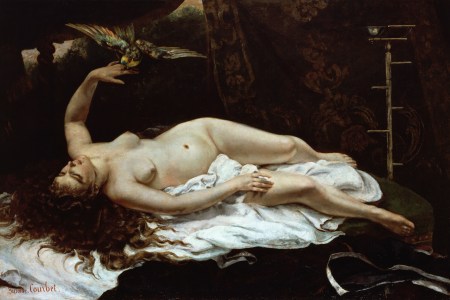 Woman with a parrot, 1866, by Gustave Courbet (1819-1877), oil on canvas, 129x196 cm. (Photo by DeAgostini/Getty Images); New York, The Metropolitan Museum Of Art. (Photo by DeAgostini/Getty Images)