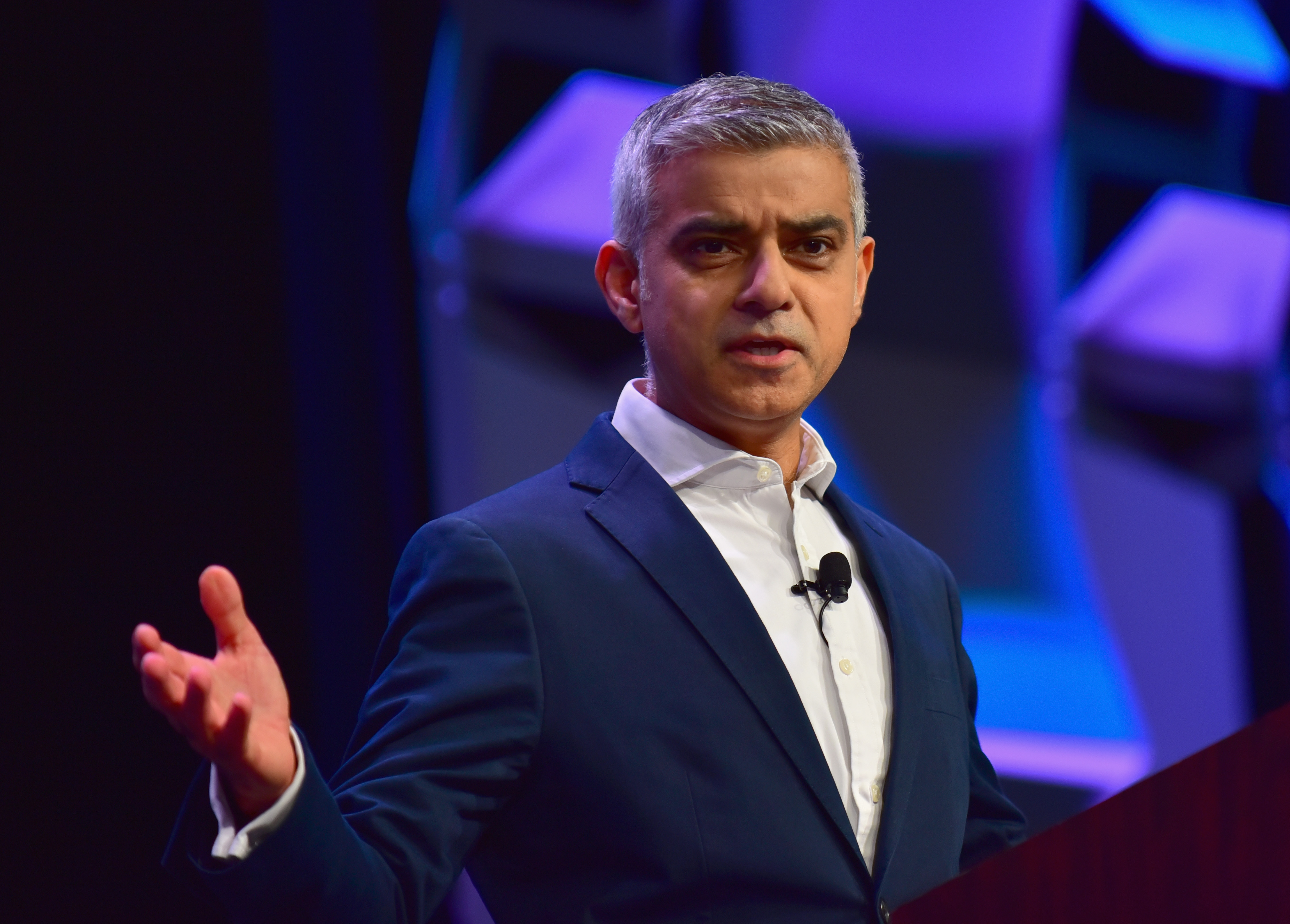 Sadiq Khan, Mayor of London speaks onstage at the SXSW Convergence Keynote during SXSW at Stateside Theater on March 12, 2018 in Austin, Texas.  (Photo by Jason Bollenbacher/Getty Images for SXSW)