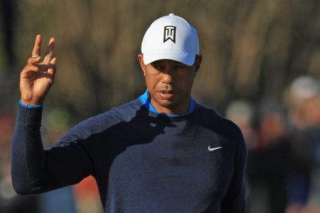 Tiger Woods in 2018 in Orlando, Florida. (Photo by Mike Ehrmann/Getty Images)