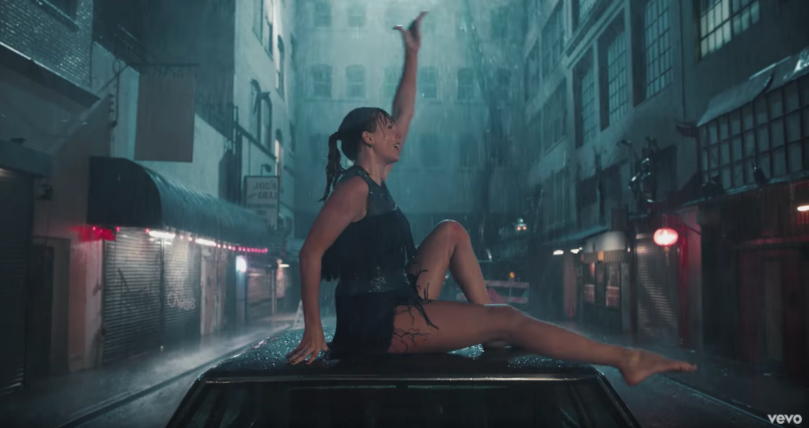 Taylor Swift dancing in "Delicate.' (YouTube)