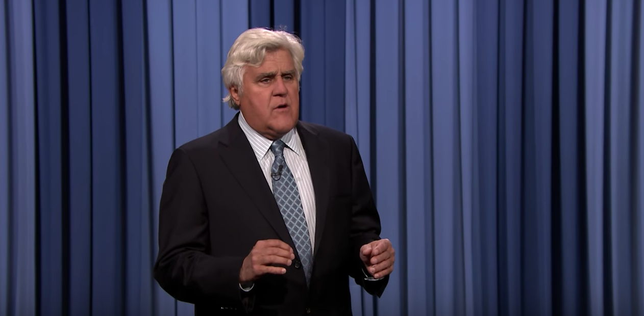 Jay Leno on "The Tonight Show." (YouTube)