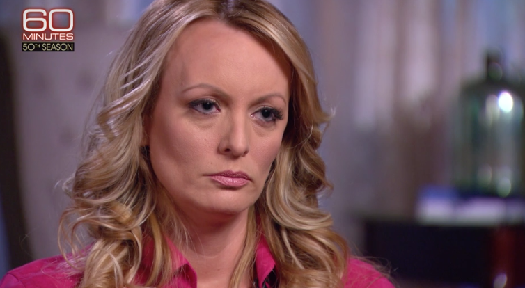 CBS Correspondent Anderson Cooper interviews adult film star Stormy Daniels on 60 Minutes (CBS News)