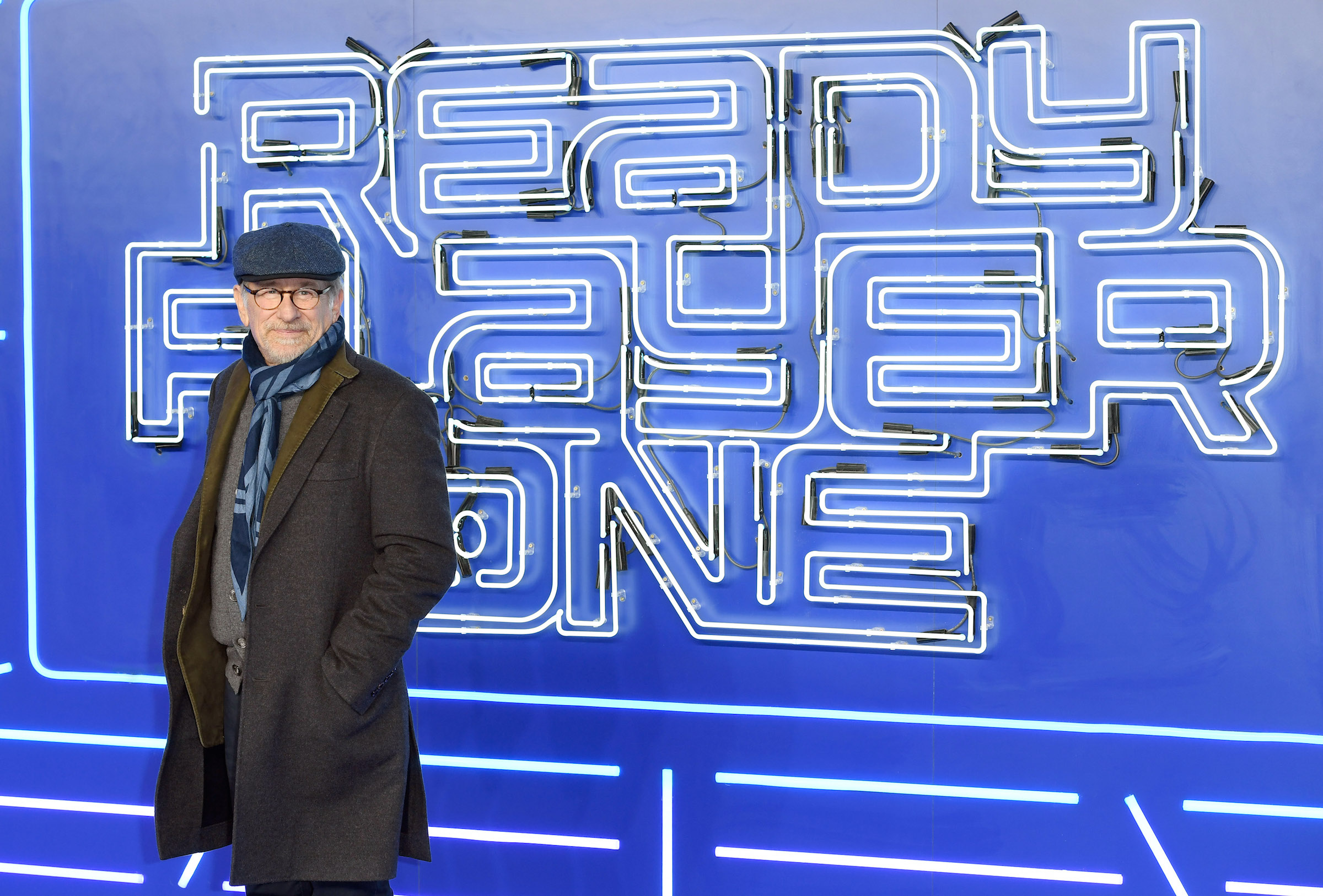 Steven Spielberg attends the European Premiere of 'Ready Player One' at Vue West End on March 19, 2018 in London, England.  (Photo by Karwai Tang/WireImage)