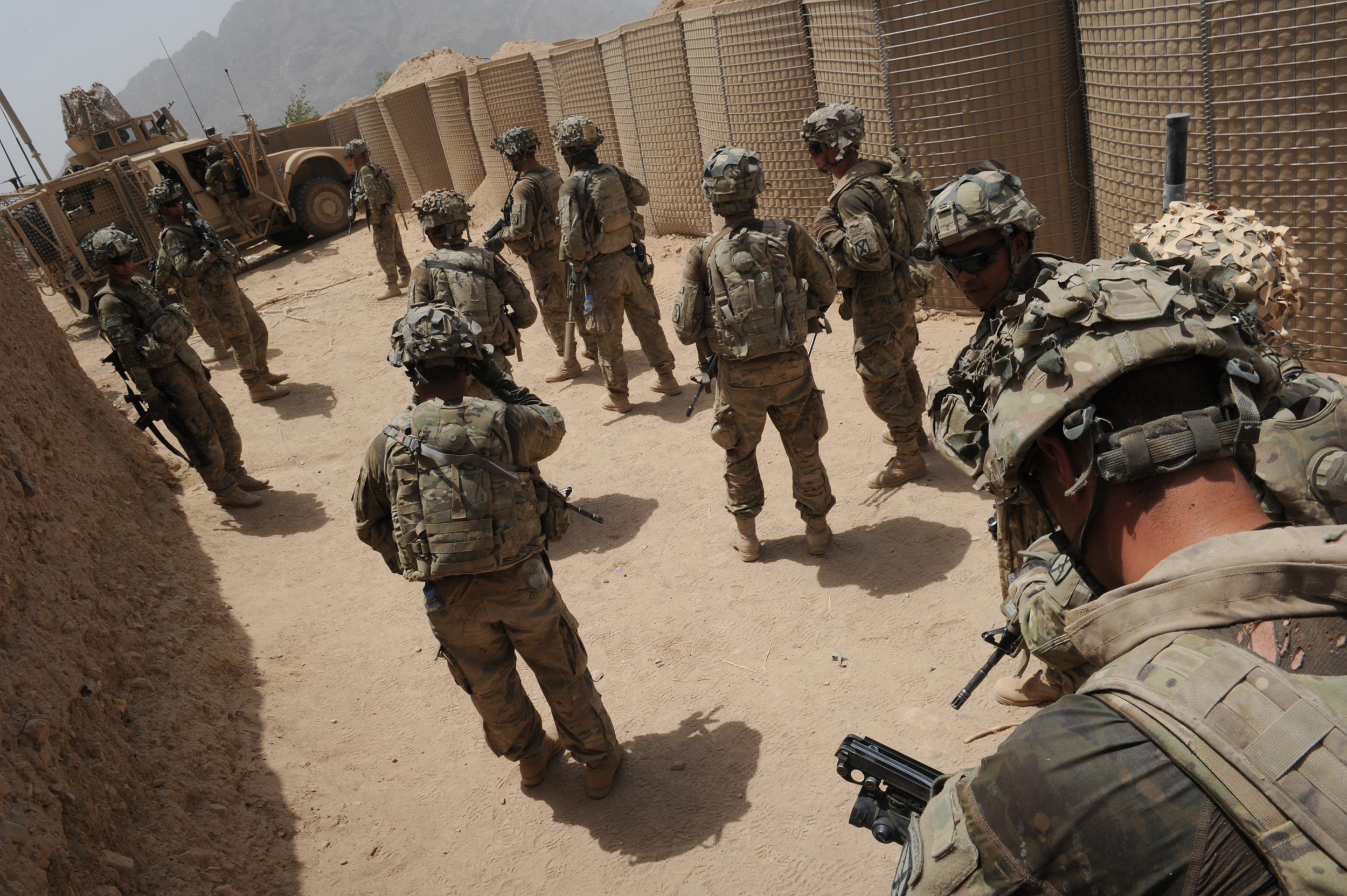 troops