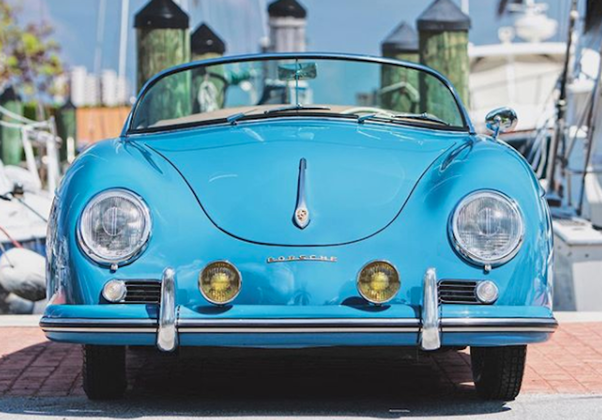 A 1955 Porsche 356 Speedster that will be available on Rally Road. (Rally Road/Instagram.)