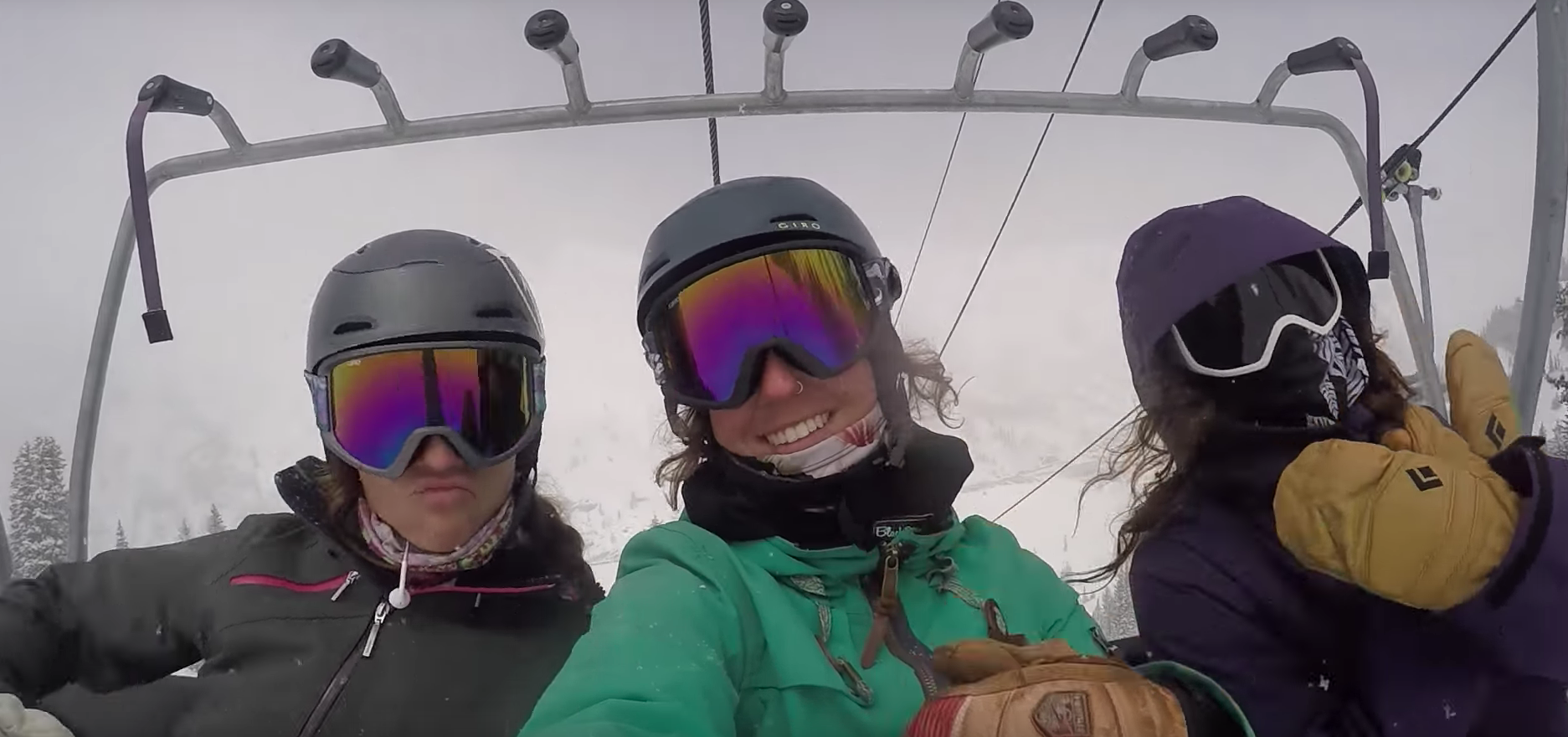 A screenshot from "Wild Women of the Wasatch: Gnarly Nurses." (Ski Utah, YouTube)