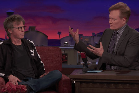 Conan O'Brien and Dana Carvey talk about the Bush family. (TBS/YouTube)