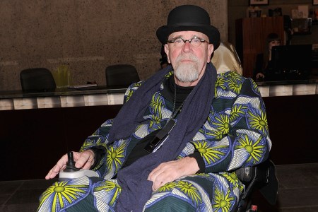 Artist Chuck Close attends Whitney Biennial 2012 opening party at The Whitney Museum of American Art on February 28, 2012 in New York City.  (Photo by Jamie McCarthy/Getty Images)