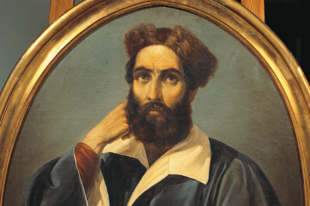 Portrait of Marco Polo (Venice, 1254-1324) by Annibale Strata. (Photo by DeAgostini/Getty Images)