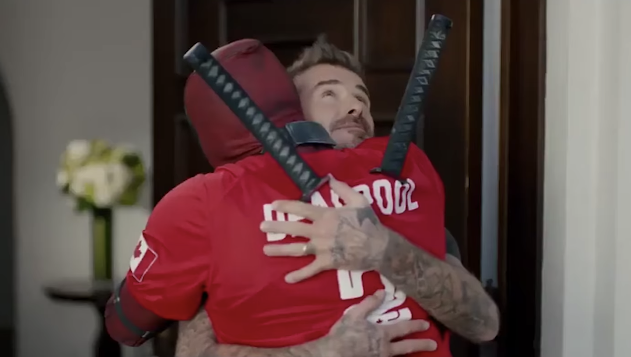 Deadpool visited David Beckham to apologize. (Marvel) 