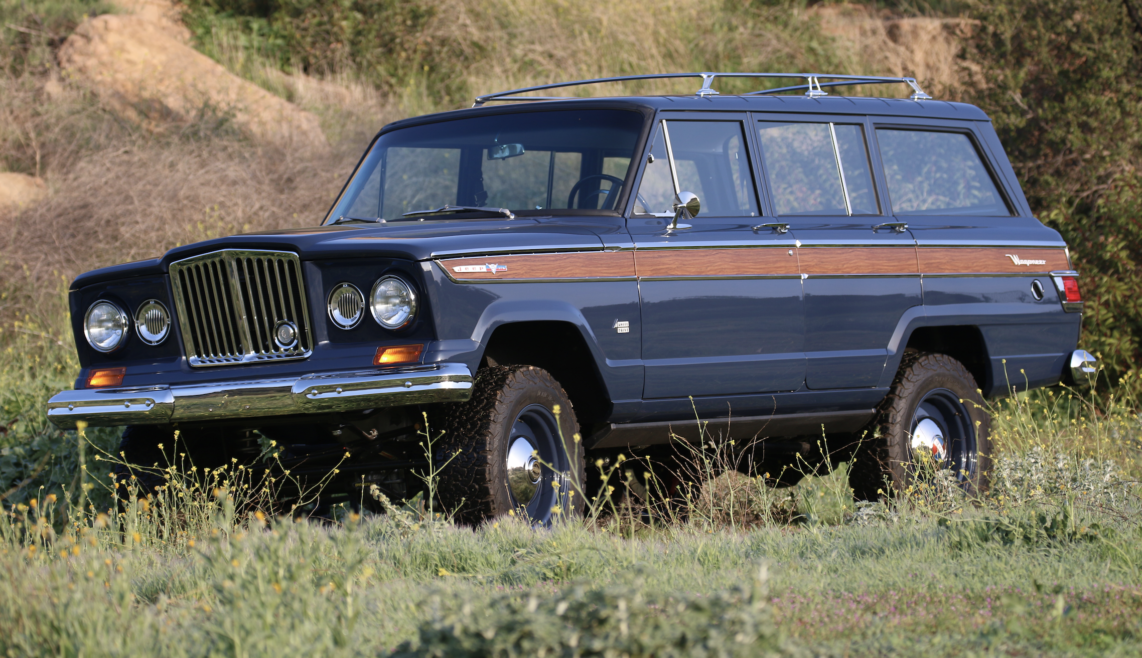 A 1965 Kaiser Jeep Wagoneer that was revamped by ICON 4x4 for a customer who wanted the ultimate family beach machine. (ICON 4x4) 