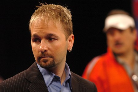 Daniel Negreanu takes part in the Final Table of the World Poker Tour's Five Diamond World Poker Classic at Bellagio December 18, 2004. The World Poker Tour is televised on The Travel Channel, Wednesday at 9PM. (Photo by Steve Grayson/Getty Images)