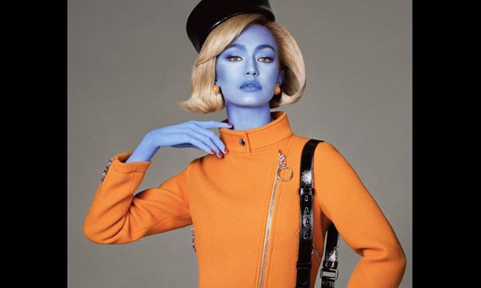 Gigi Hadid in Jeremy Scott's new ad campaign for Moschino (@itsjeremyscott/Instagram)