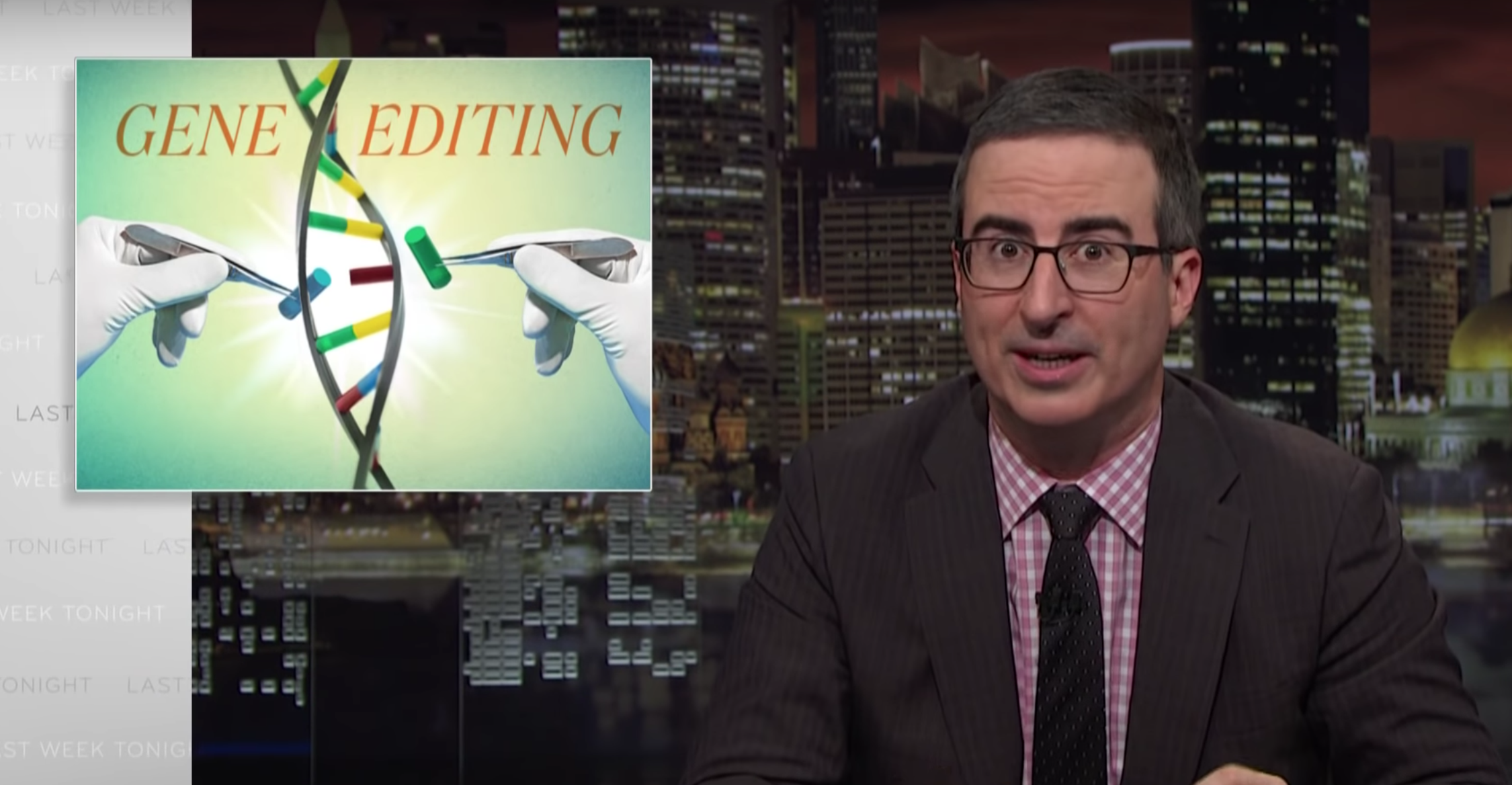 John Oliver talks gene editing on 'Last Week Tonight' (HBO)