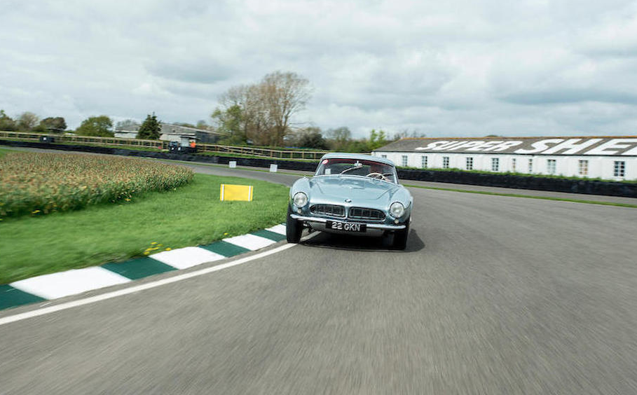 The 1957 BMW 507 Roadster which was owned by racing legend John Surtees that Bonhams is selling at the Goodwood Festival of Speed sale on July 13. (Bonhams)