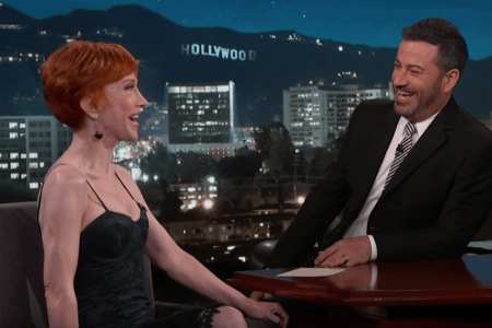 Kathy Griffin tells Jimmy Kimmel that she and Stormy Daniels are friends (ABC)