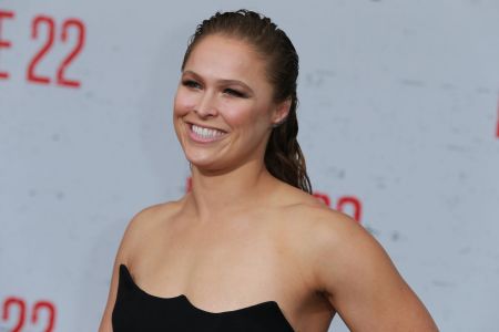 WESTWOOD, CA - AUGUST 09:  Ronda Rousey attends the Premiere Of STX Films' "Mile 22" at Westwood Village Theatre on August 9, 2018 in Westwood, California.  (Photo by Leon Bennett/Getty Images)