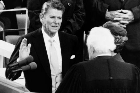 Ronald Reagan's inauguration in 1981. (CQ Roll Call via Getty Images)