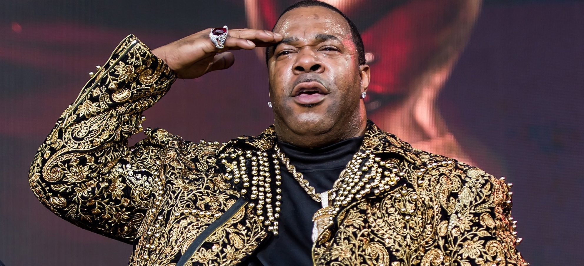 Rapper Busta Rhymes performs during The Miseducation of Lauryn Hill 20th Anniversary Tour at Festival Pier at Penn's Landing on July 13, 2018 in Philadelphia, Pennsylvania.  (Photo by Gilbert Carrasquillo/Getty Images)