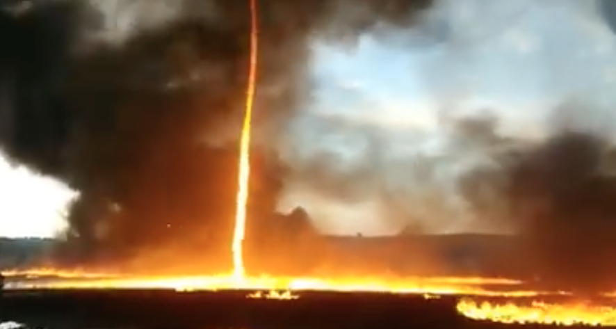 A fire tornado