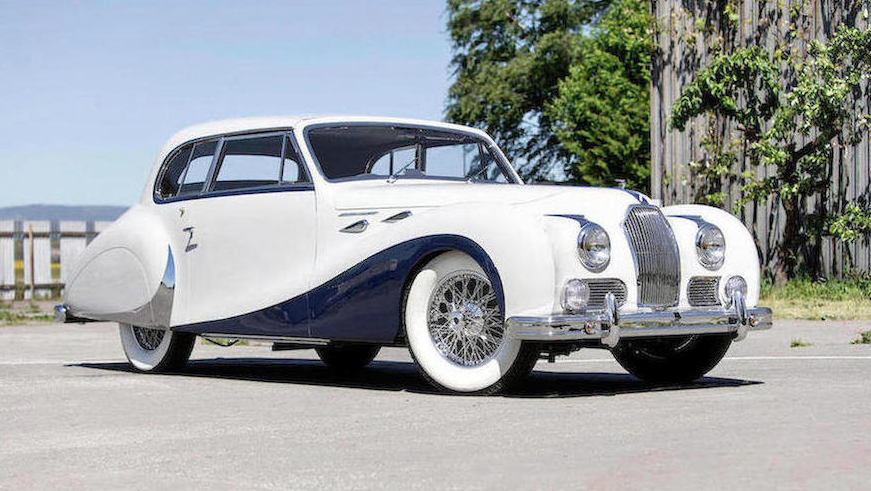 The one-off 1948 Talbot-Lago T26 Record Sport by French coachbuilder is selling at Bonham’s Quail Lodge auction. (Bonhams)