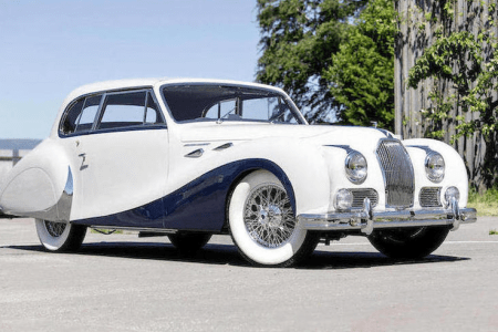 The one-off 1948 Talbot-Lago T26 Record Sport by French coachbuilder is selling at Bonham’s Quail Lodge auction. (Bonhams)