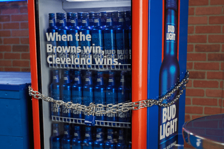 The Bud Light Cleveland Browns “Victory Fridge." (Anheuser-Busch)