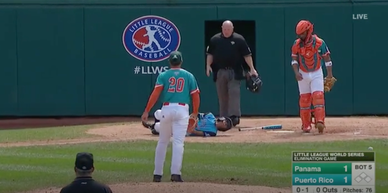 A screenshot from the Little League World Series. (ESPN)