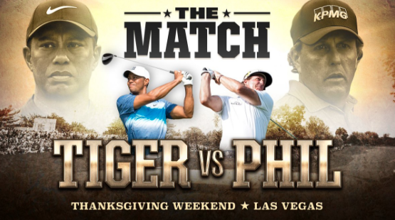 The first ad promoting the historic match. (Tiger Woods/Twitter)