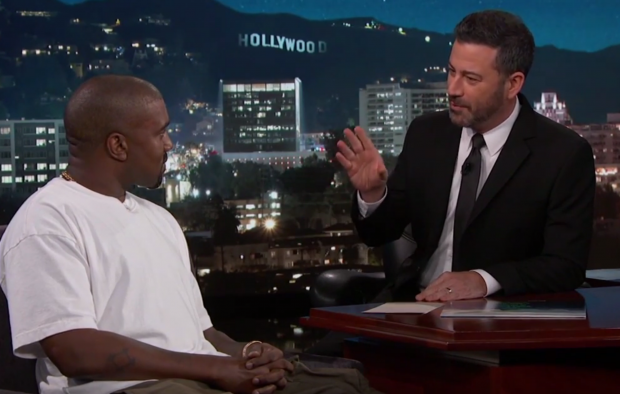 Kanye West talks to Jimmy Kimmel (ABC)