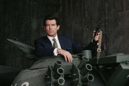 Pierce Brosnan poses in a publicity still for the James Bond film 'GoldenEye', 1995. (Photo by Keith Hamshere/Getty Images)