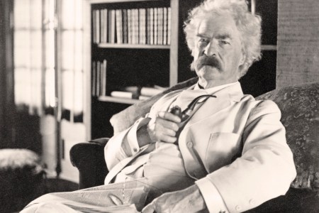 Samuel Langhorne Clemens 1835 to 1910 known by pen name Mark Twain American humorist, satirist, writer, and lecturer From photograph taken in his old age (Photo by Universal History Archive/Getty Images)