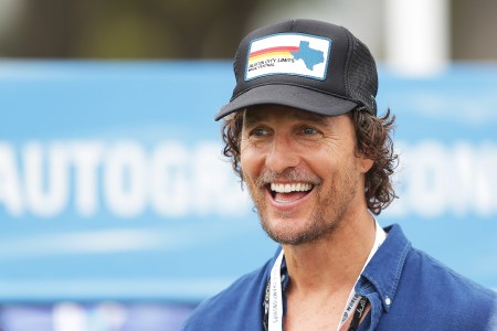 Actor Matthew McConaughey attends the final round of the World Golf Championships-Dell Match Play at Austin Country Club on March 25, 2018 in Austin, Texas.  (Photo by Richard Heathcote/Getty Images)