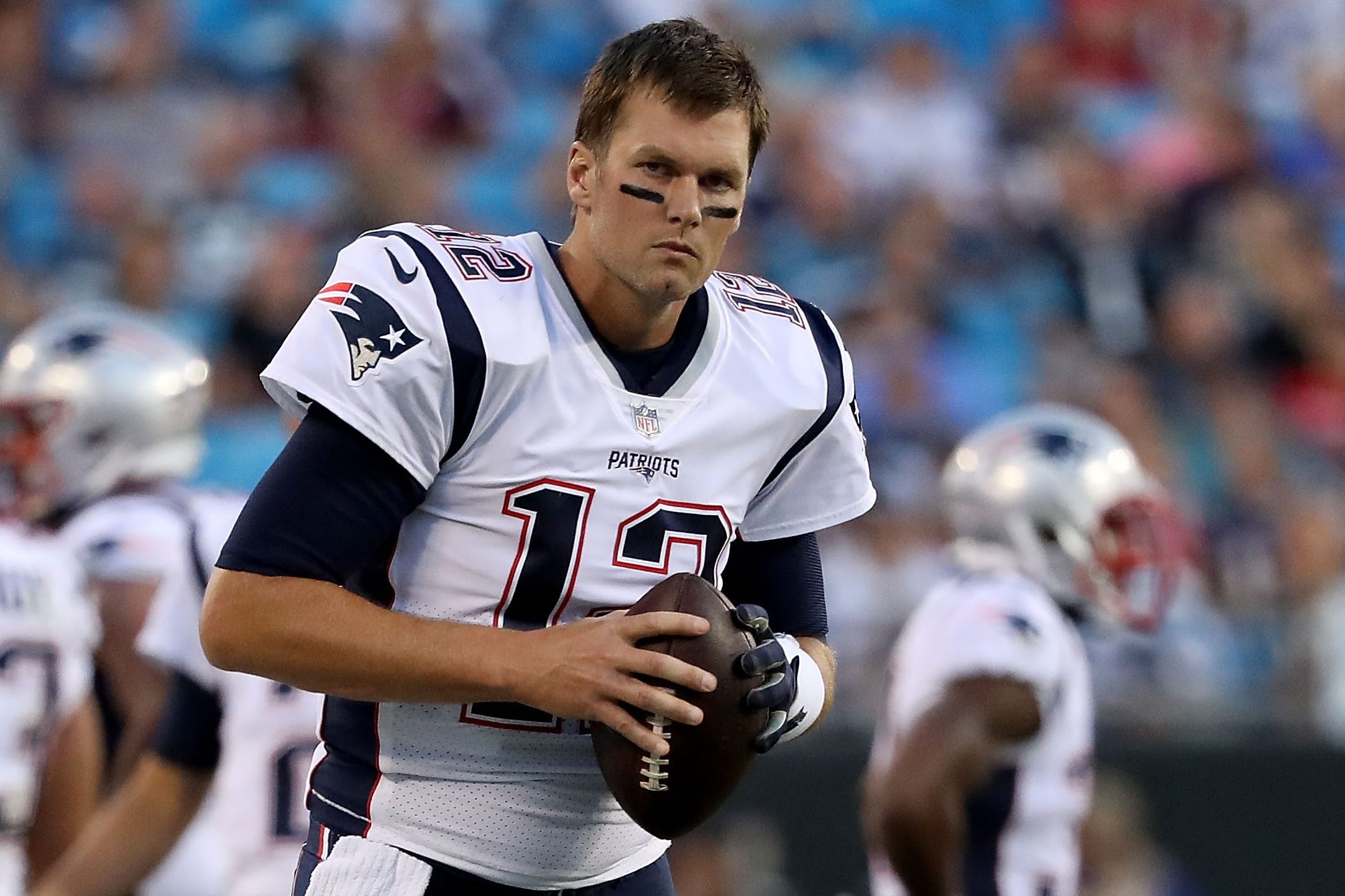Tom Brady #12 of the New England Patriots. (Photo by Streeter Lecka/Getty Images)