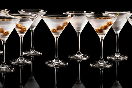 A line of martinis (Getty)