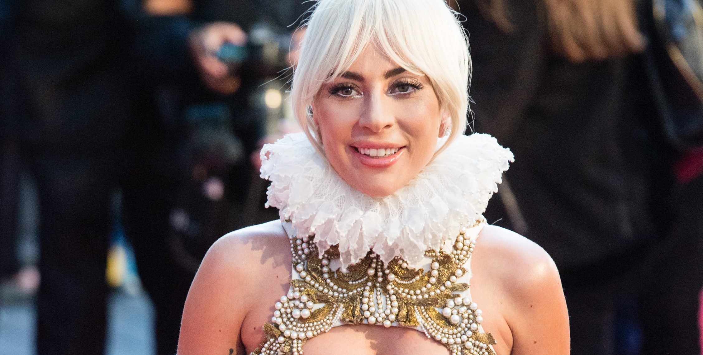 Lady Gaga attends the UK premiere of 'A Star Is Born' held at Vue West End on September 27, 2018 in London, England.  (Photo by Samir Hussein/WireImage)