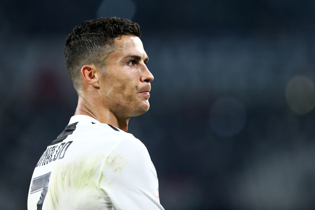 ALLIANZ STADIUM, TORINO, ITALY - 2018/09/29: Cristiano Ronaldo of Juventus FC greet the fans at the end of the  Serie A football match between Juventus Fc and Ssc Napoli.
Juventus FC beat SSC Napoli 3-1. (Photo by Marco Canoniero/LightRocket via Getty Images)