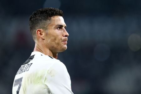 ALLIANZ STADIUM, TORINO, ITALY - 2018/09/29: Cristiano Ronaldo of Juventus FC greet the fans at the end of the  Serie A football match between Juventus Fc and Ssc Napoli.
Juventus FC beat SSC Napoli 3-1. (Photo by Marco Canoniero/LightRocket via Getty Images)