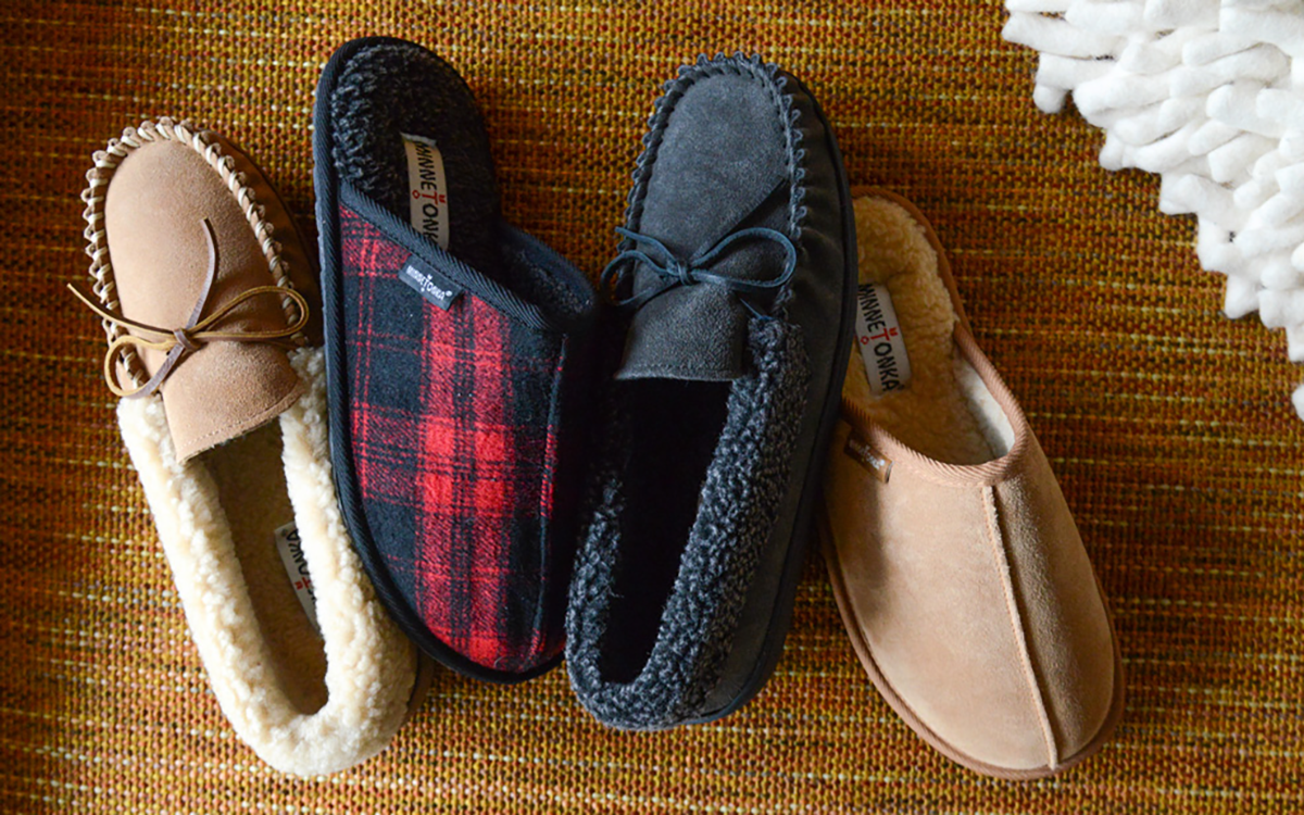 Minnetonka, mens slippers, slippers, men's winter slippers