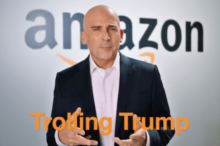 Steve Carrell playing Jeff Bezos on "SNL" (Photo credit: NBC)
